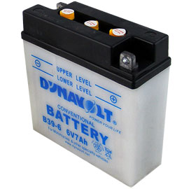 6 Volt motorcycle battery