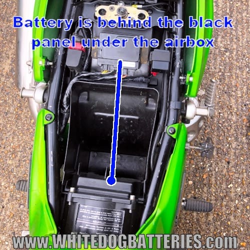 Under the ZRX1200 seat