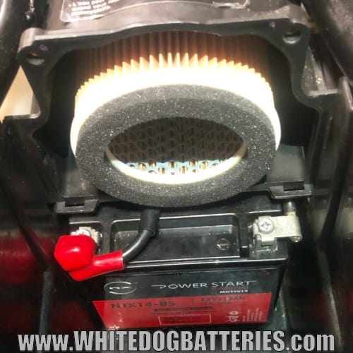 ZRX1200 battery terminals exposed