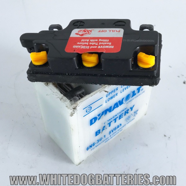 Inside a 6 Volt Lead Acid Motorcycle Battery